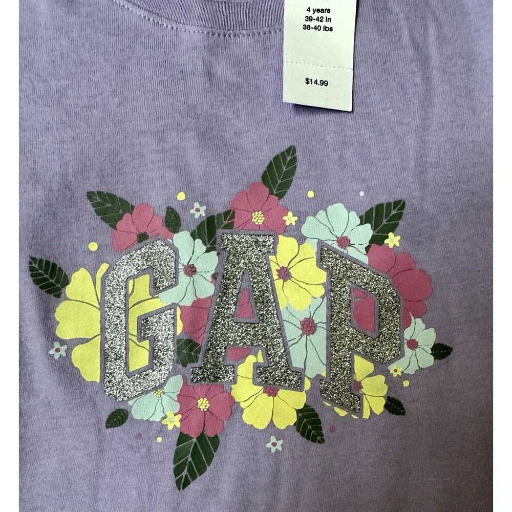 BabyGap Girls 4 Brannan’s Favorites Tshirt Bundle 100% Cotton